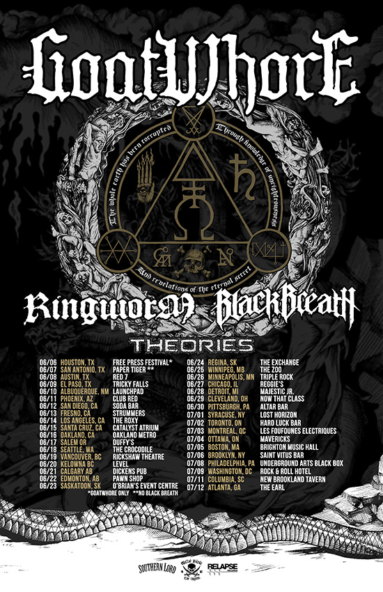 Goatwhore Announce US Tour With Ringworm, Black Breath and Theories